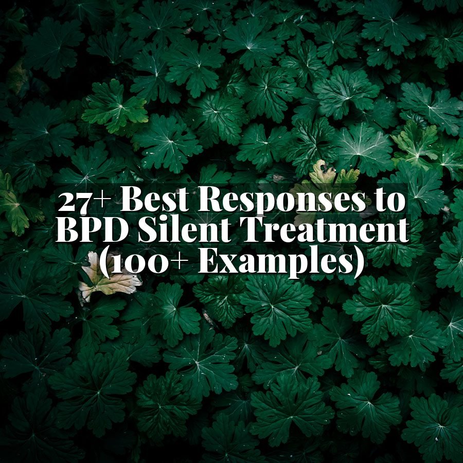 27+ Best Responses to BPD Silent Treatment (100+ Examples)