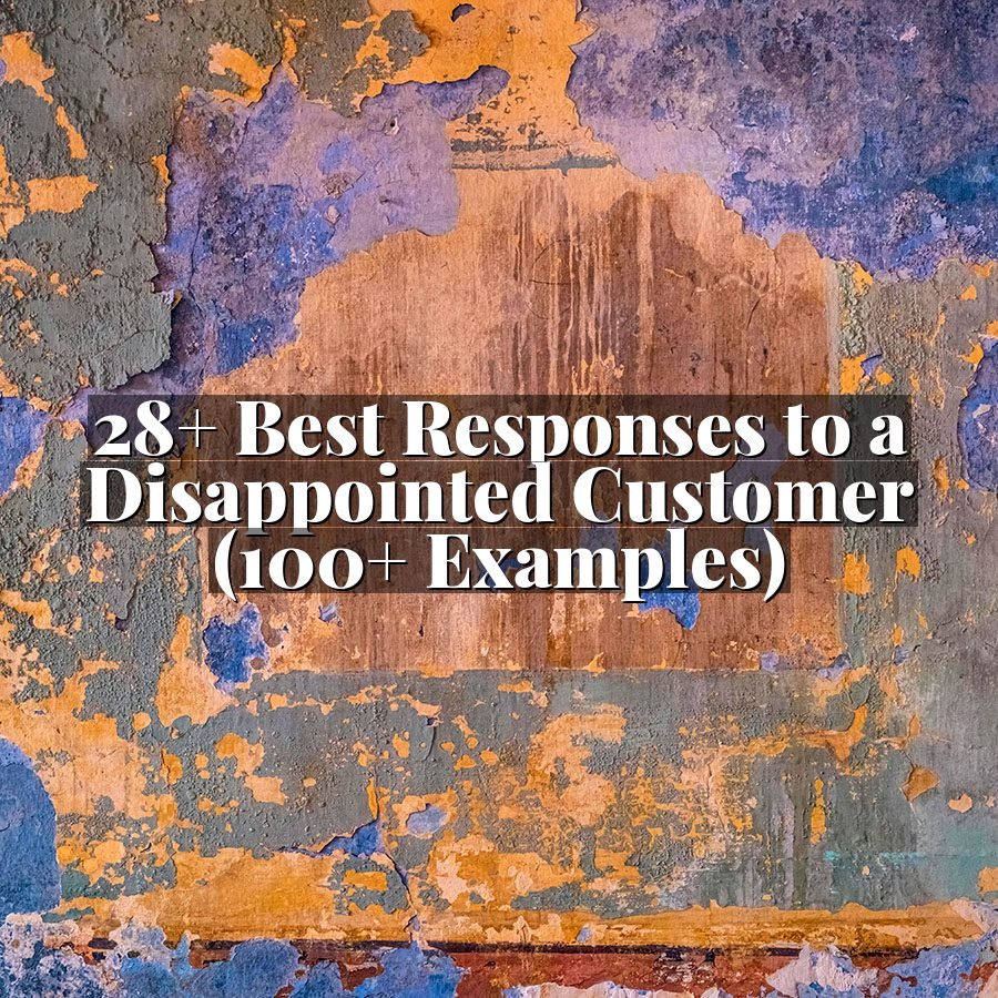 28+ Best Responses to a Disappointed Customer (100+ Examples)