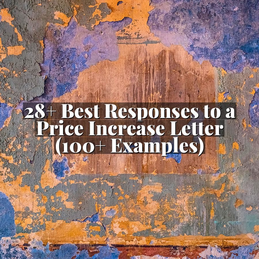 28+ Best Responses to a Price Increase Letter (100+ Examples)