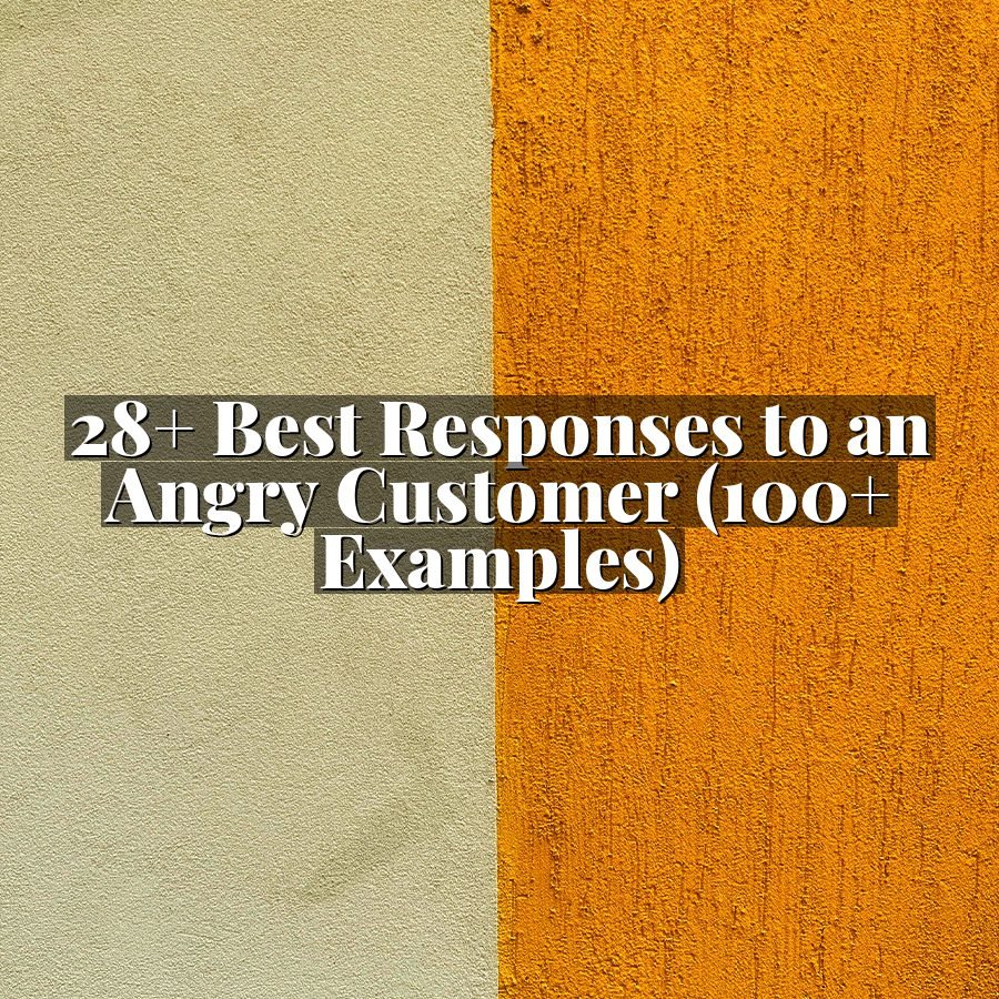 28+ Best Responses to an Angry Customer (100+ Examples)