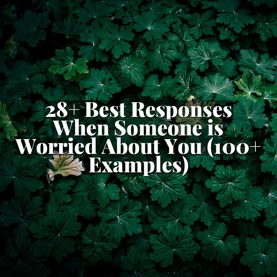 28+ Best Responses When Someone is Worried About You (100+ Examples)