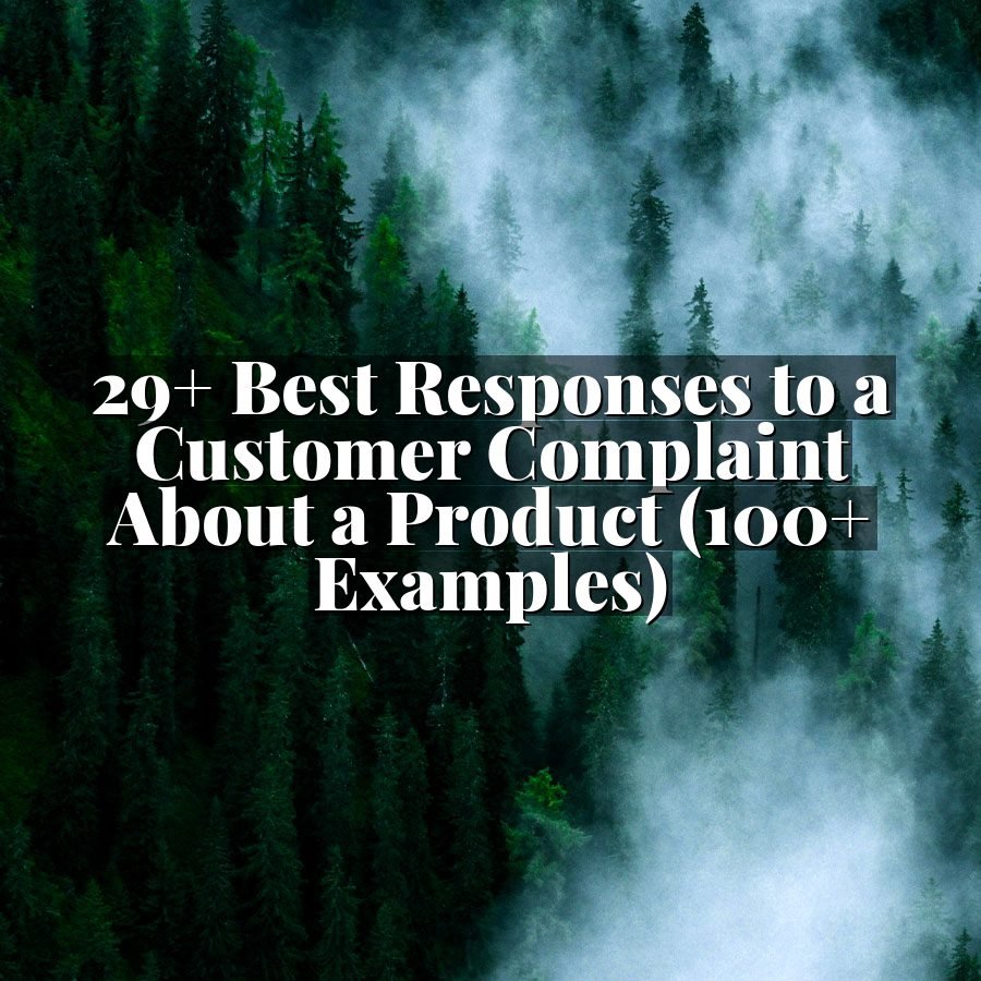 29+ Best Responses to a Customer Complaint About a Product (100+ Examples)