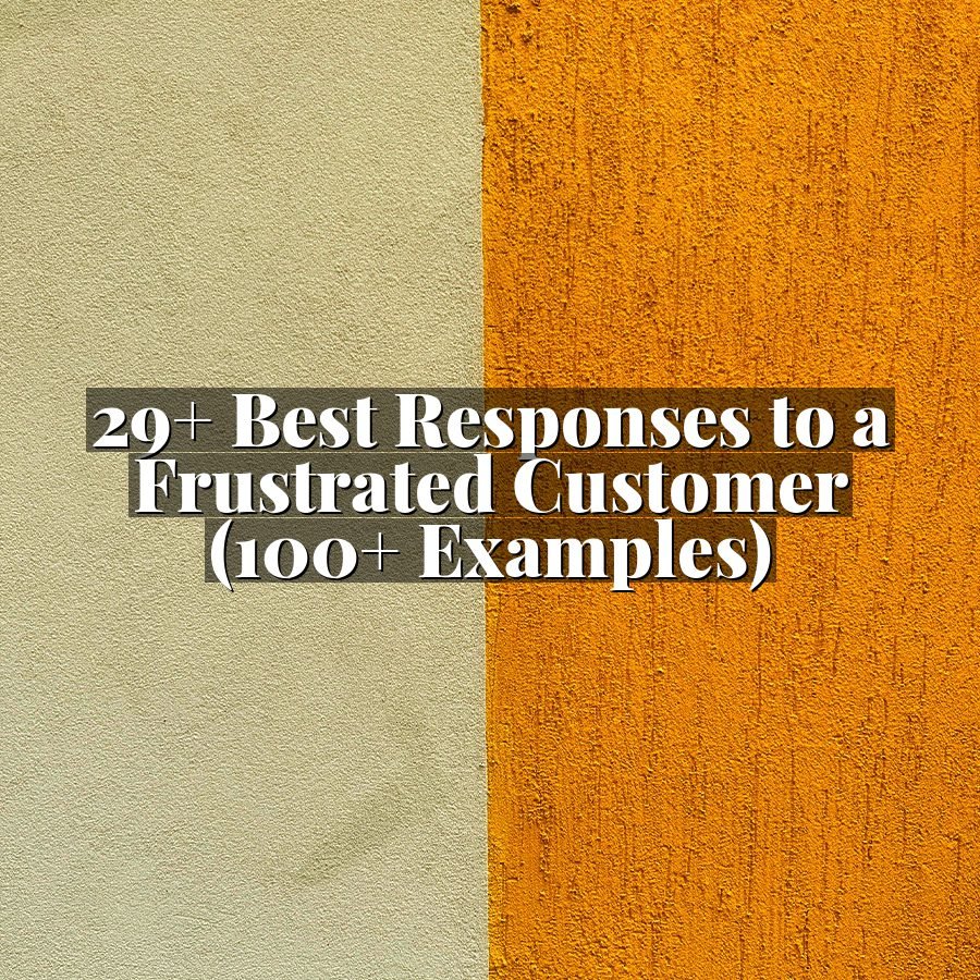 29+ Best Responses to a Frustrated Customer (100+ Examples)