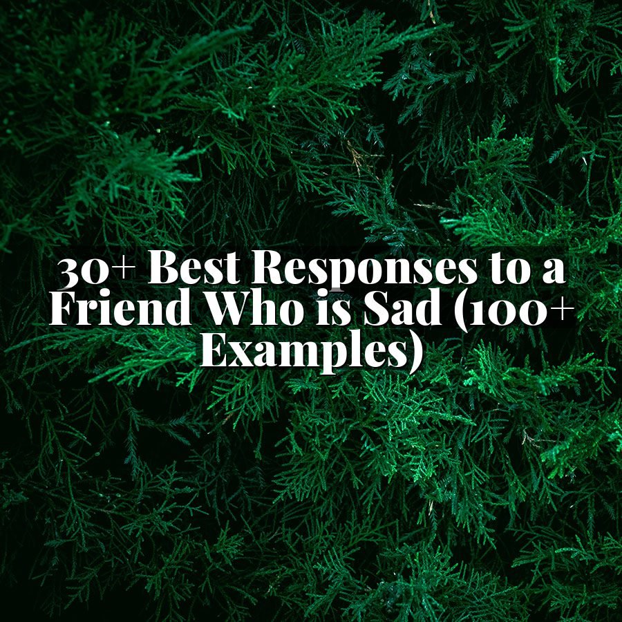 30+ Best Responses to a Friend Who is Sad (100+ Examples)