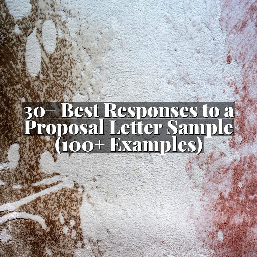 30+ Best Responses to a Proposal Letter Sample (100+ Examples)
