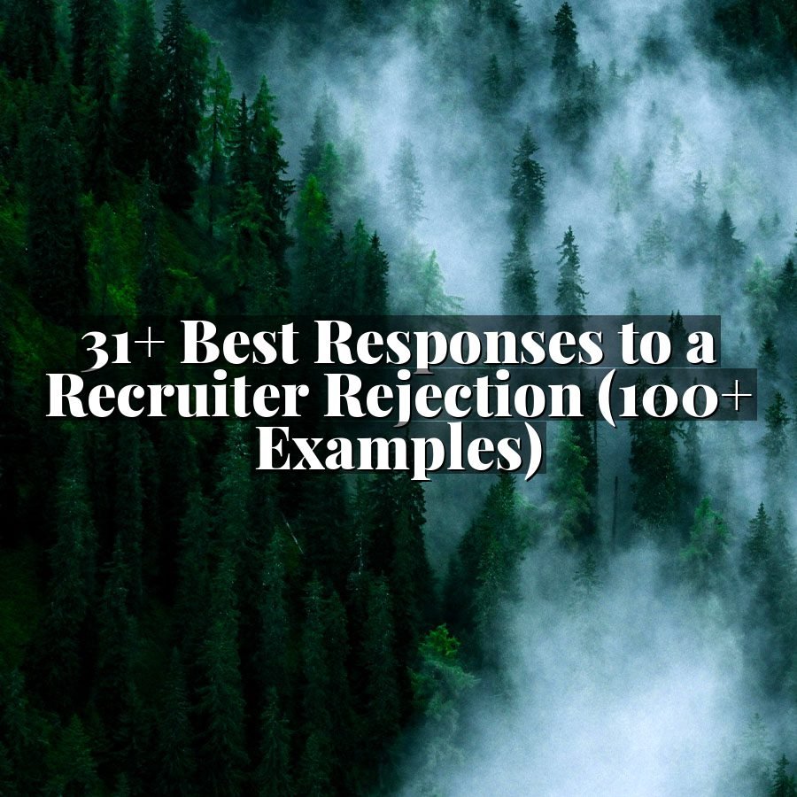 31+ Best Responses to a Recruiter Rejection (100+ Examples)