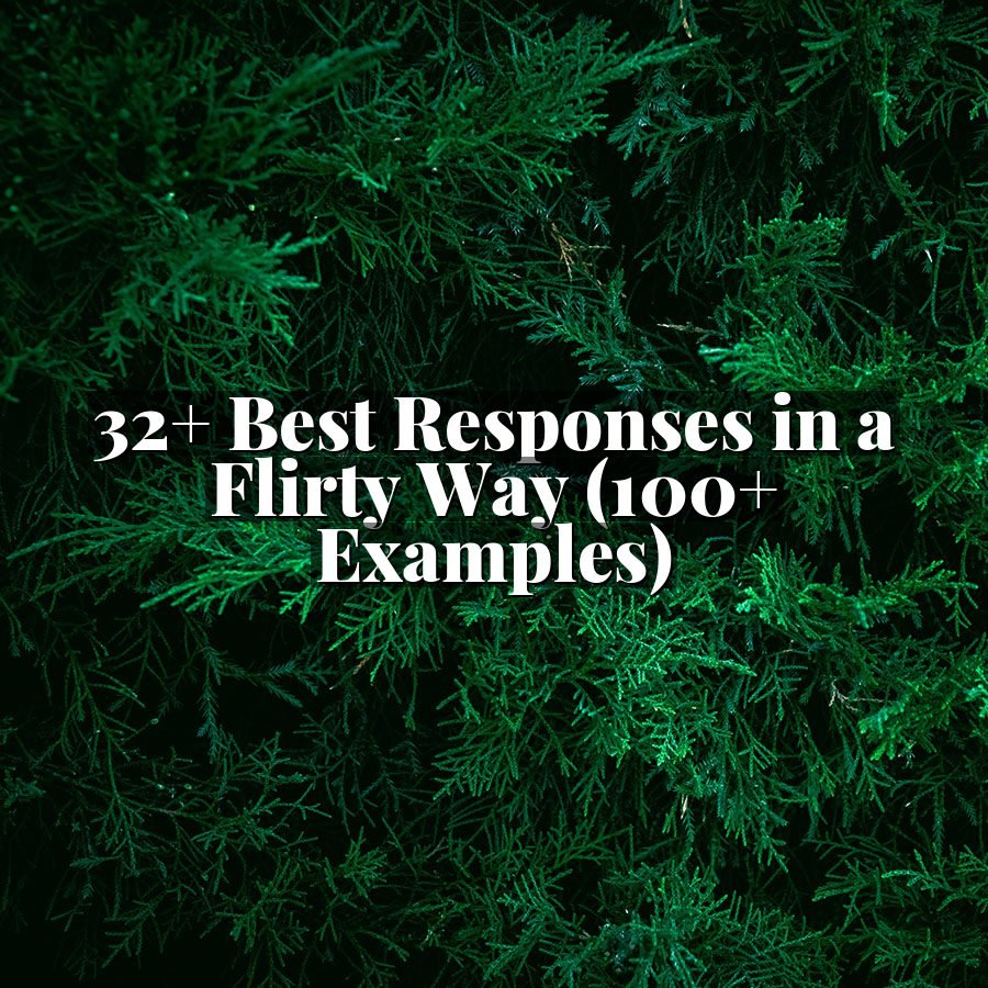 32+ Best Responses in a Flirty Way (100+ Examples)