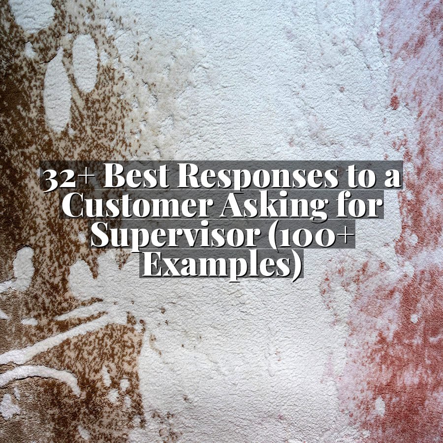 32+ Best Responses to a Customer Asking for Supervisor (100+ Examples)